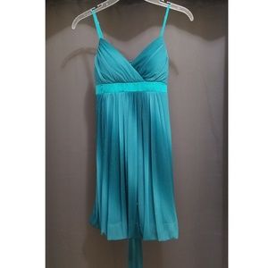 Blue/Teal Sparkly Dress.